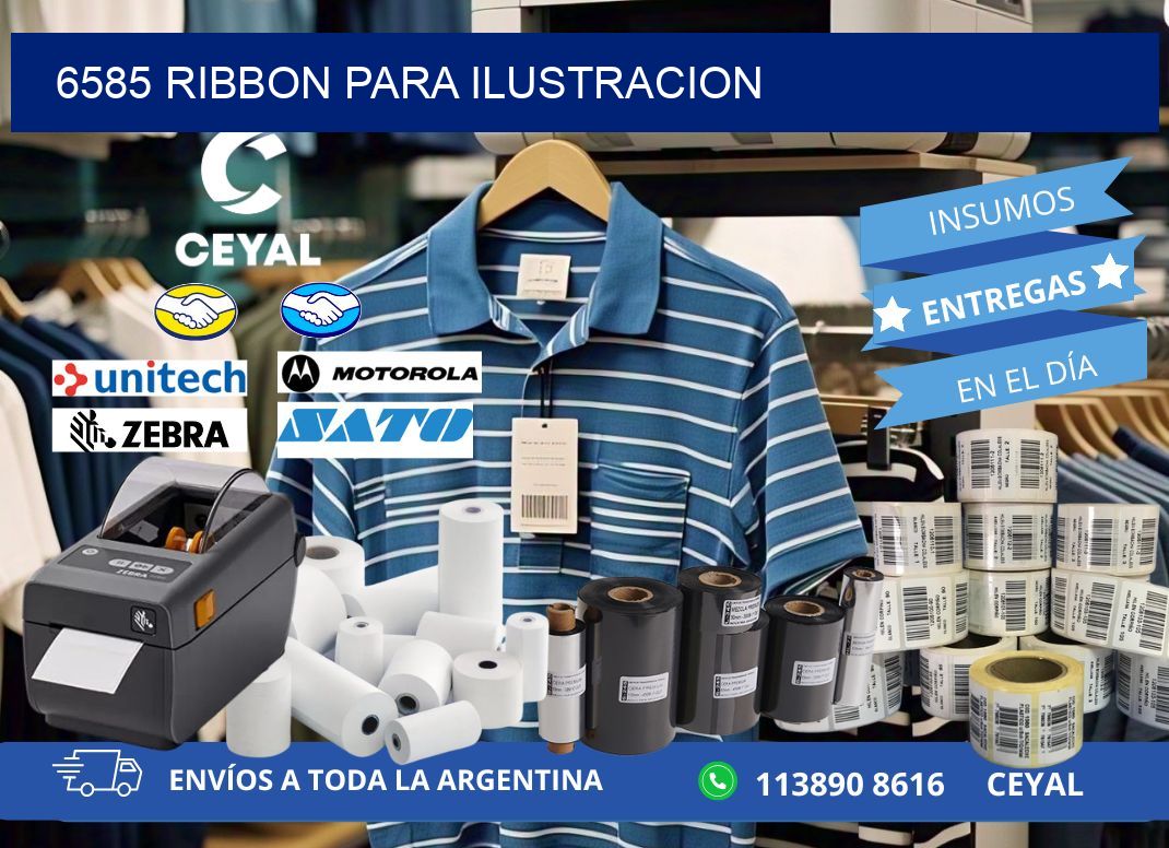 6585 ribbon para ilustracion