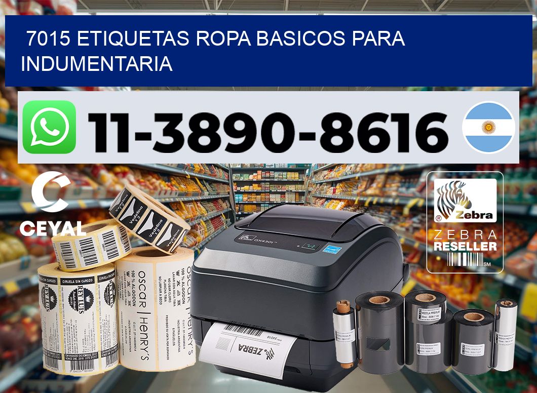 7015 Etiquetas ropa basicos para indumentaria