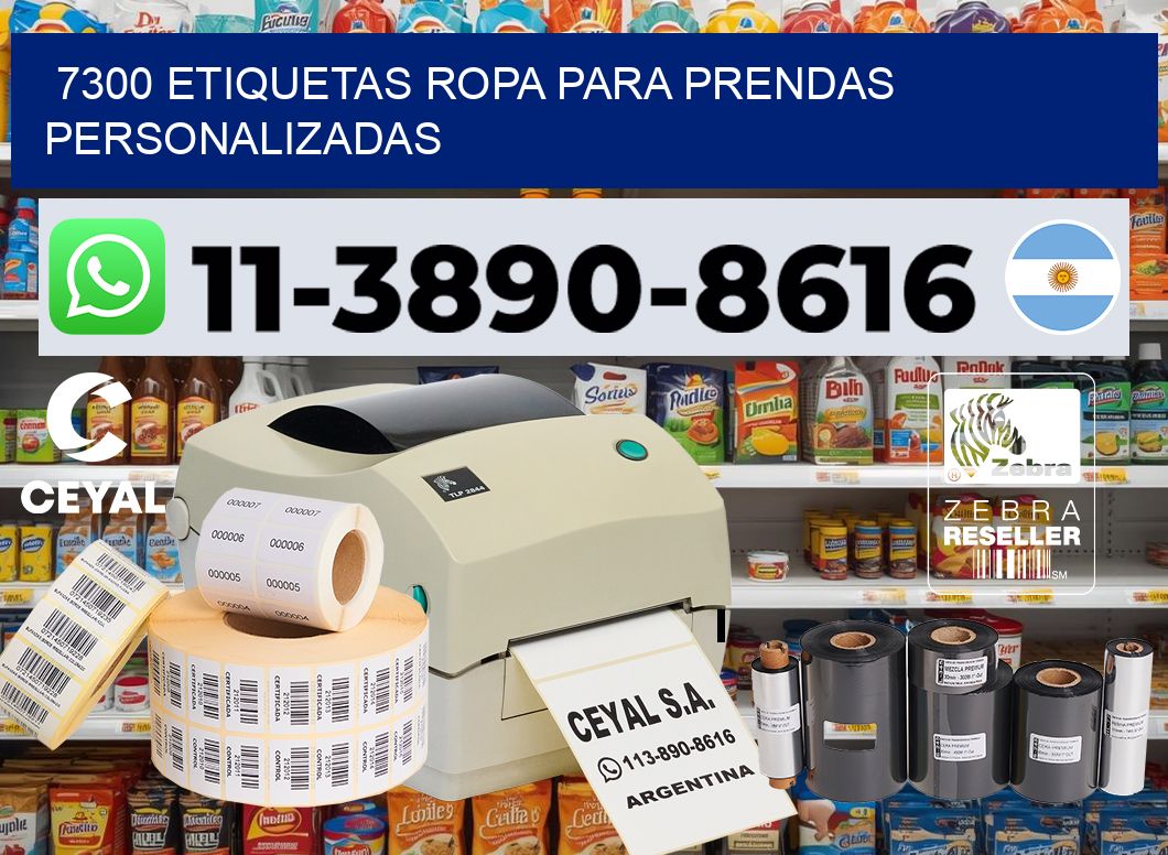 7300 Etiquetas ropa para prendas personalizadas