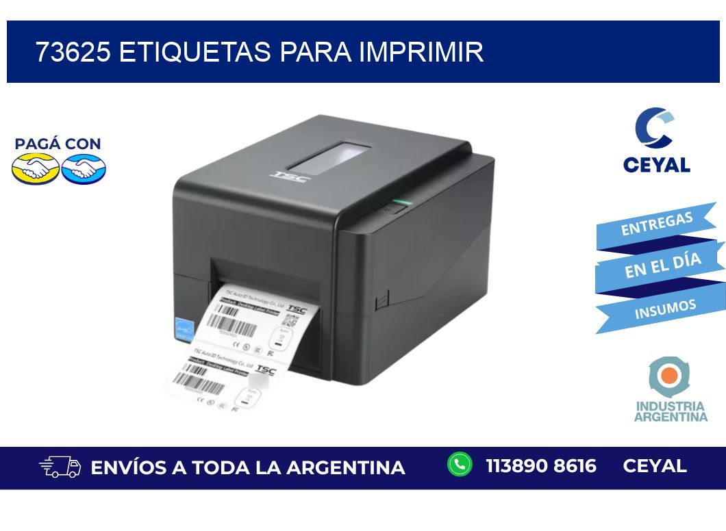 73625 etiquetas para imprimir