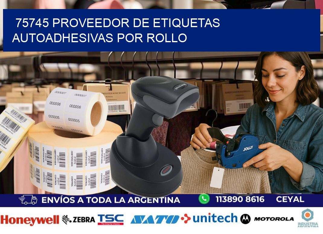 75745 proveedor de etiquetas autoadhesivas por rollo