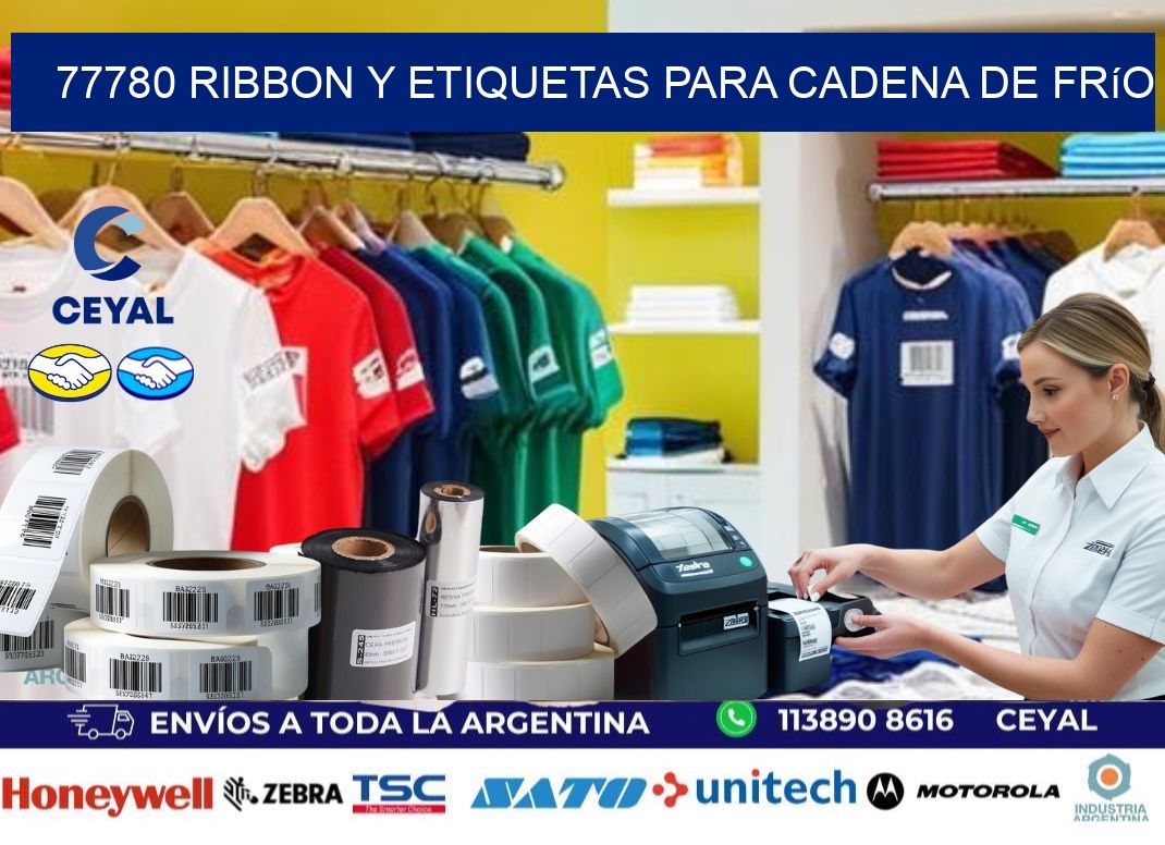 77780 ribbon y etiquetas para cadena de frío