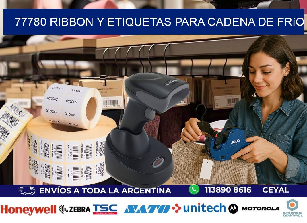 77780 ribbon y etiquetas para cadena de frío