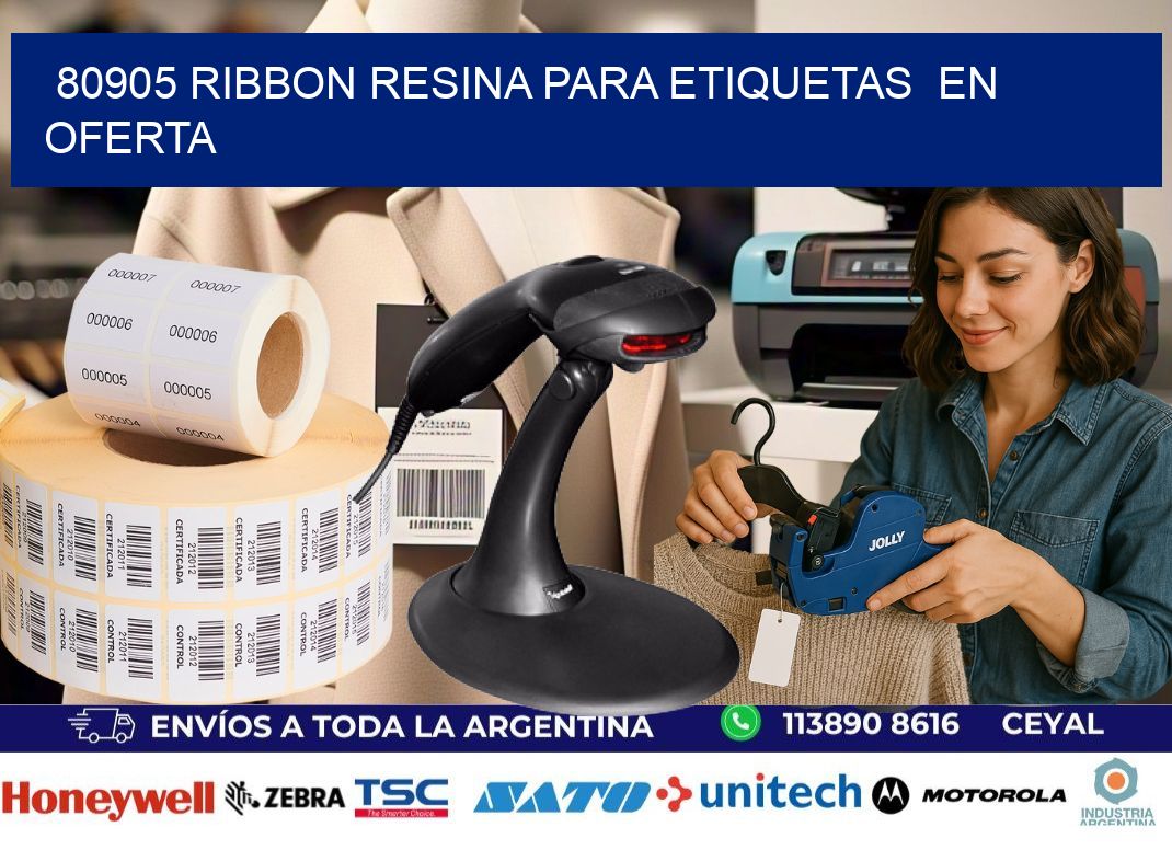 80905 ribbon resina para etiquetas en oferta