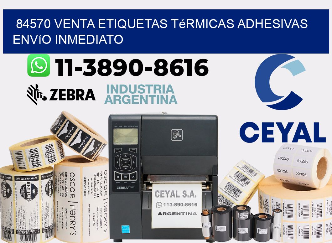 84570 venta etiquetas térmicas adhesivas envío inmediato