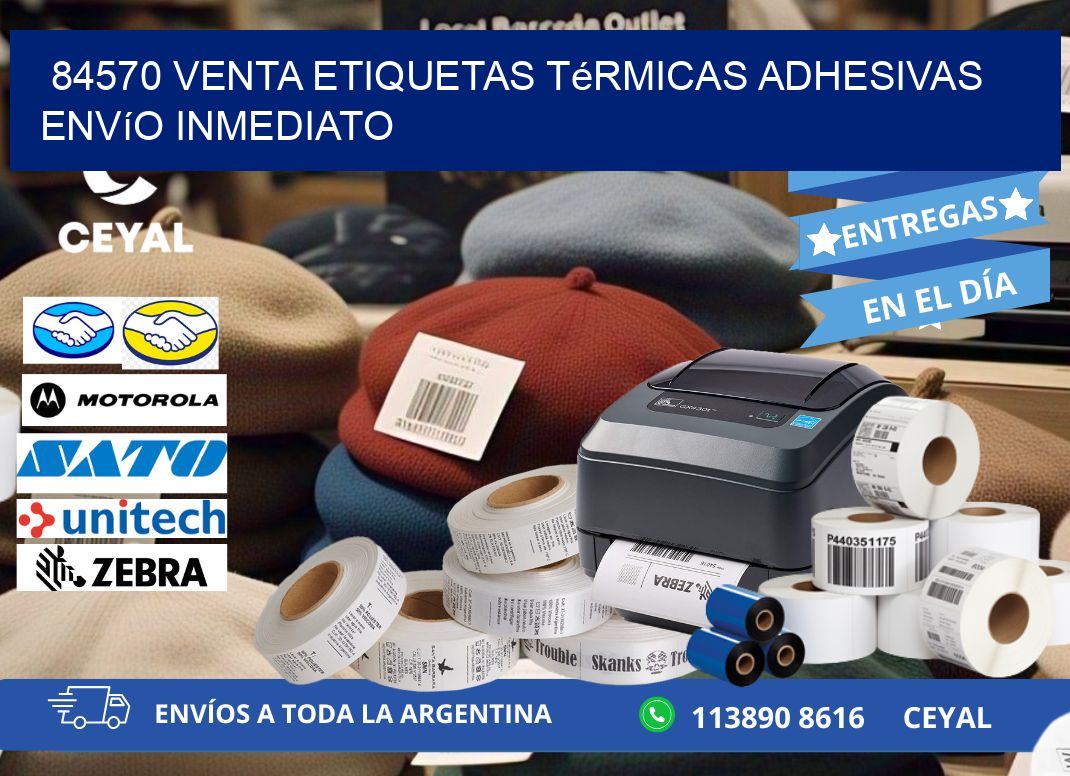 84570 venta etiquetas térmicas adhesivas envío inmediato