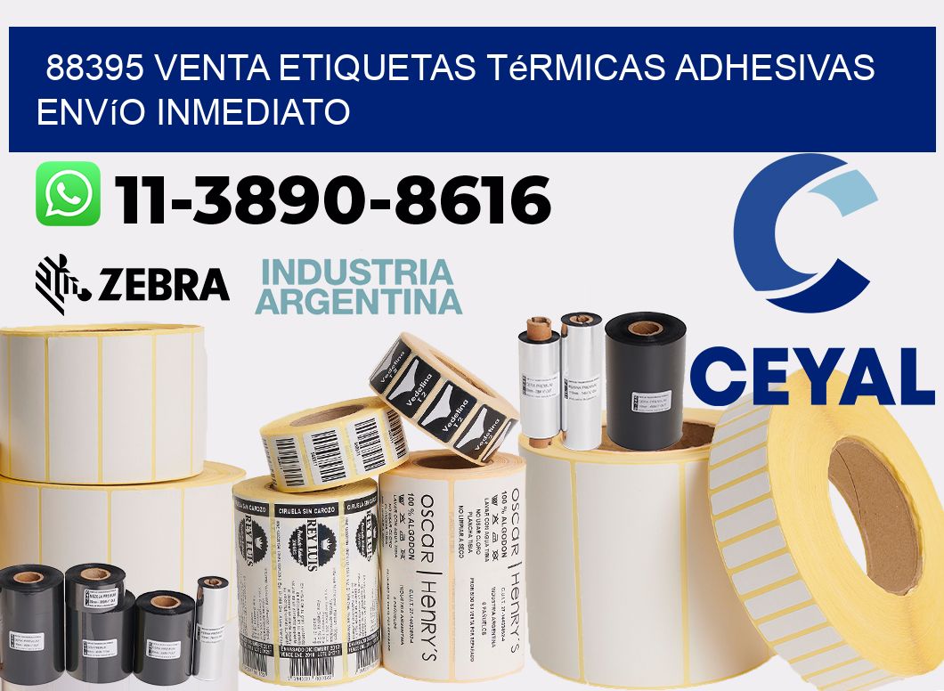 88395 venta etiquetas térmicas adhesivas envío inmediato