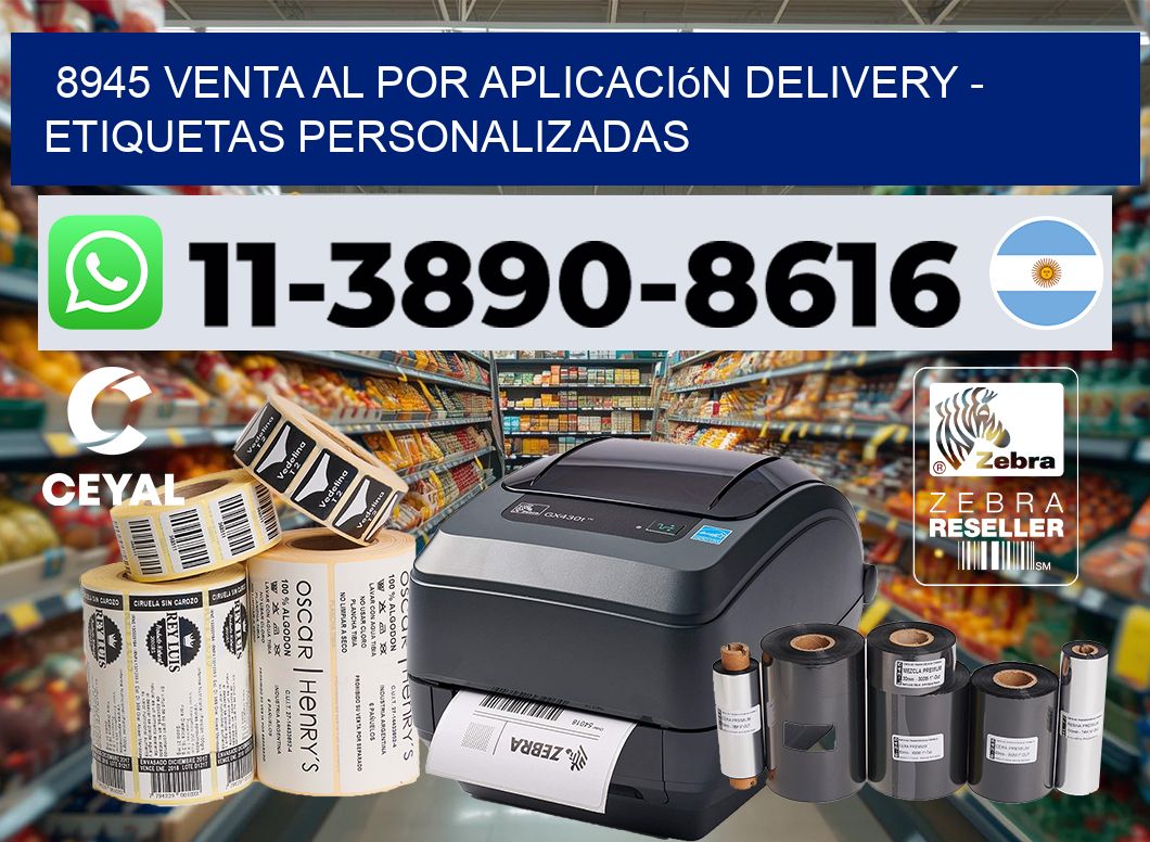 8945 Venta al Por Aplicación delivery – Etiquetas Personalizadas