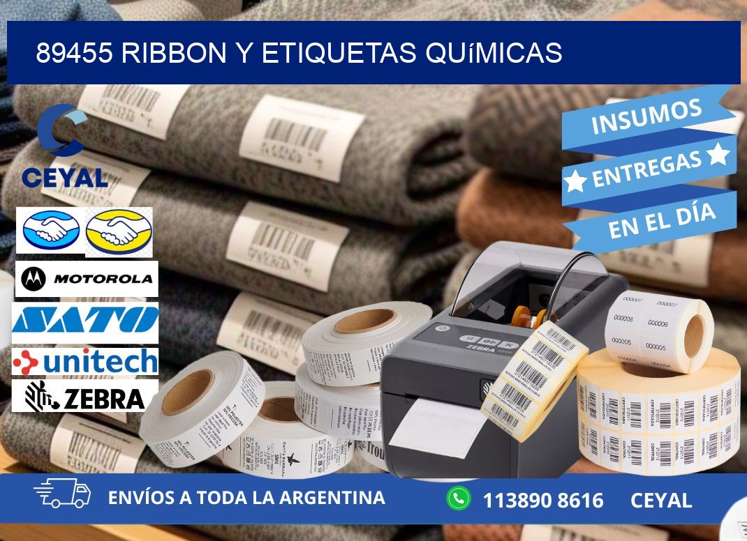 89455 ribbon y etiquetas químicas