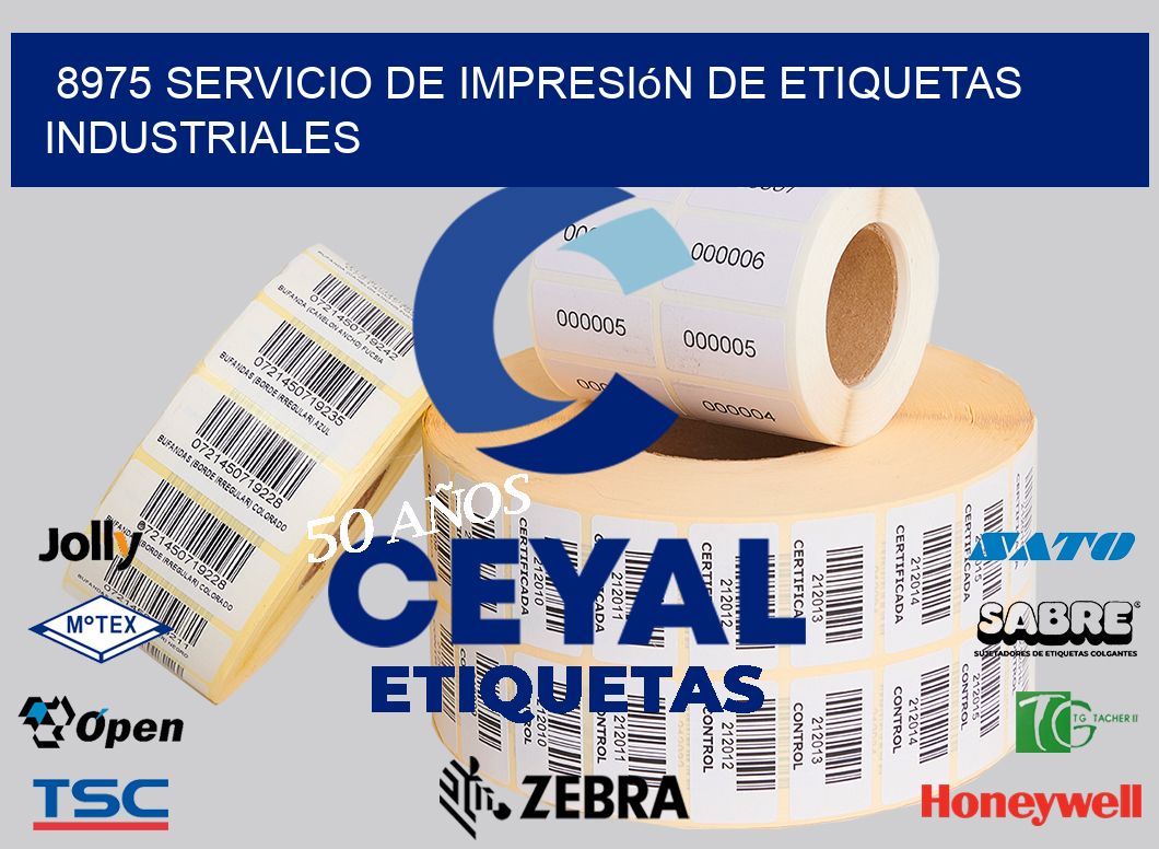 8975 Servicio de impresión de etiquetas industriales
