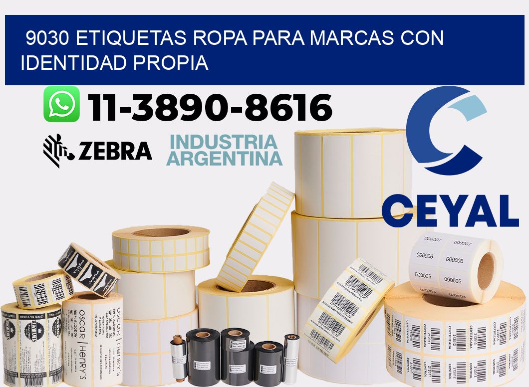 9030 Etiquetas ropa para marcas con identidad propia