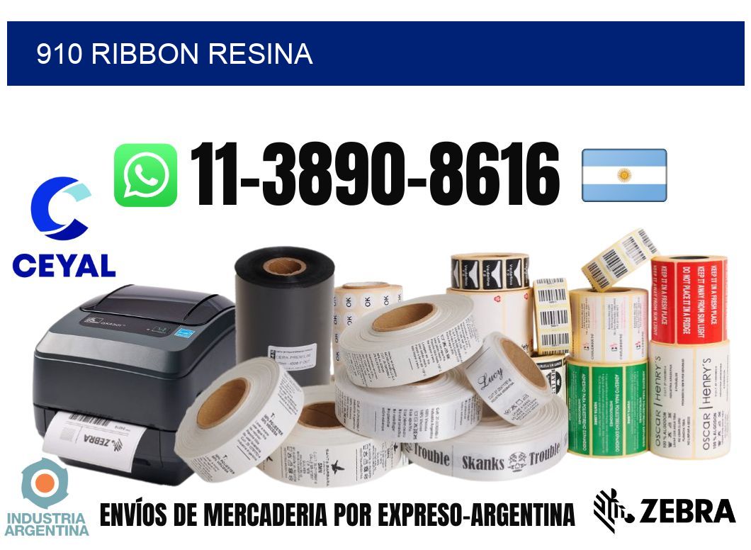 910 ribbon resina