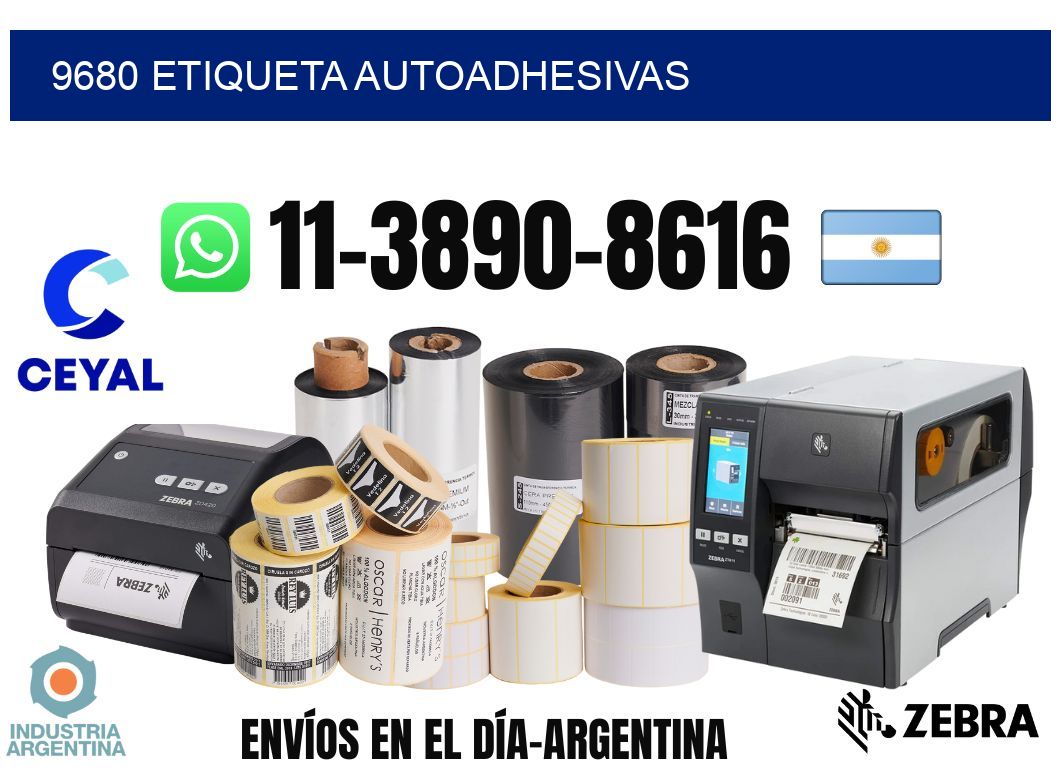 9680 etiqueta autoadhesivas
