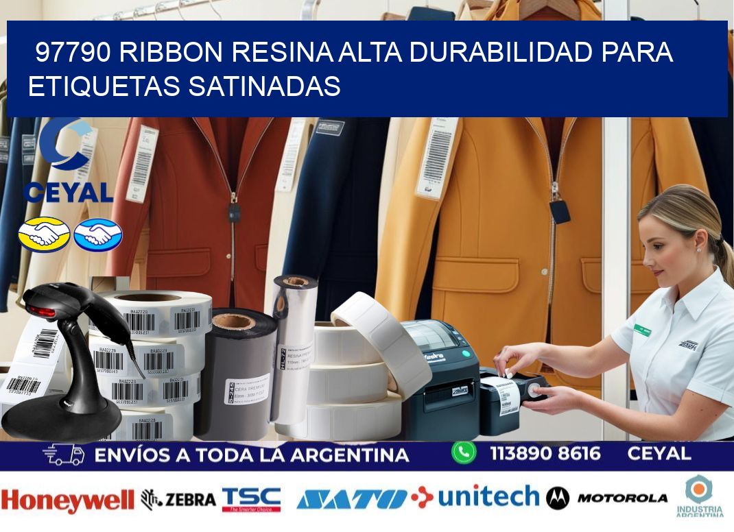 97790 ribbon resina alta durabilidad para etiquetas satinadas