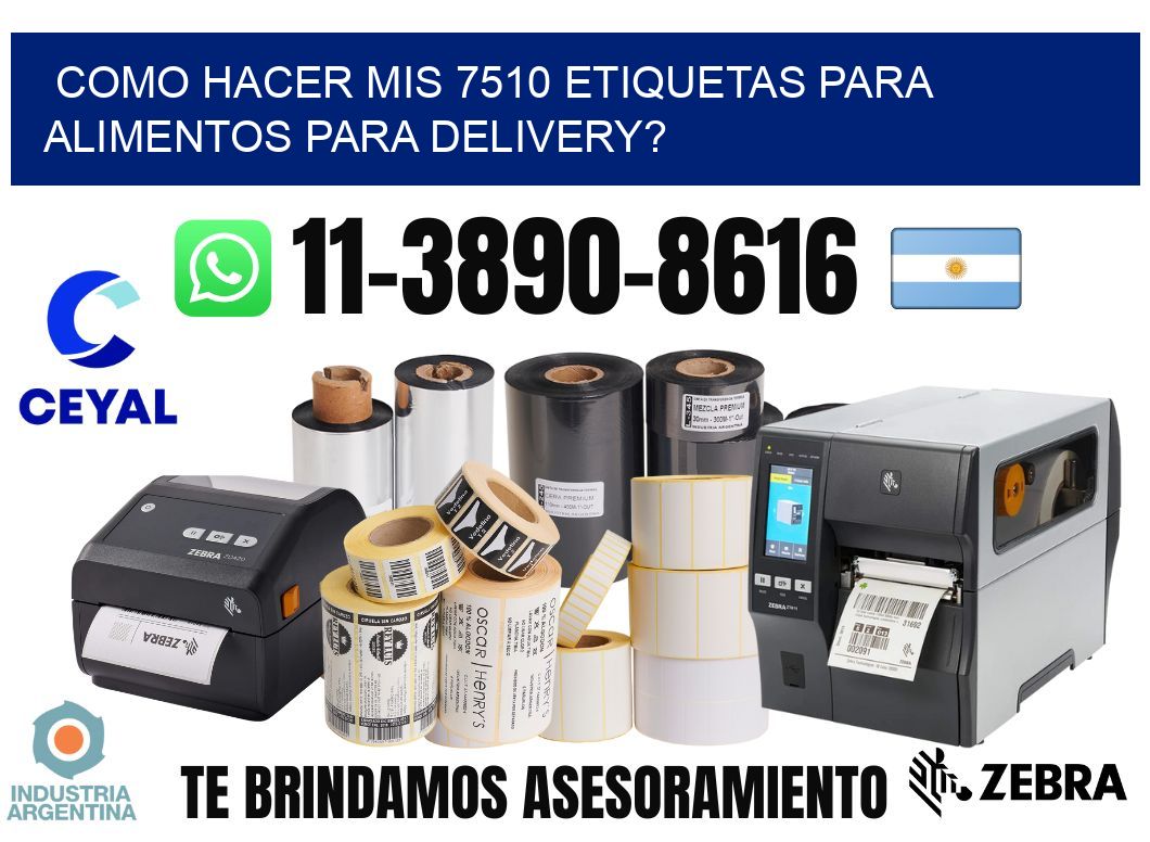 como hacer mis 7510 etiquetas para alimentos para delivery?
