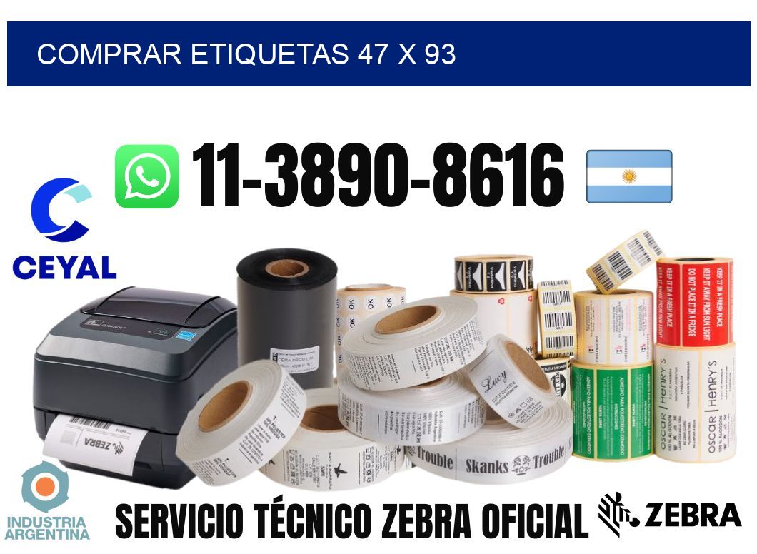 comprar etiquetas 47 x 93