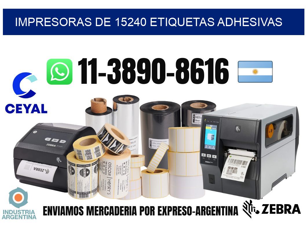 impresoras de 15240 etiquetas adhesivas