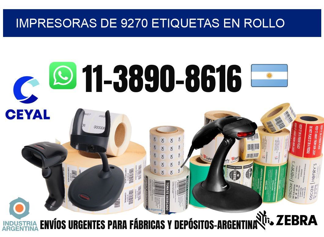 impresoras de 9270 etiquetas en rollo