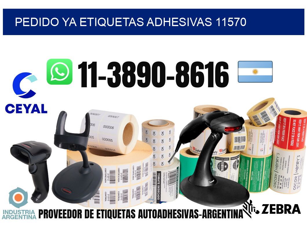 pedido ya etiquetas adhesivas 11570