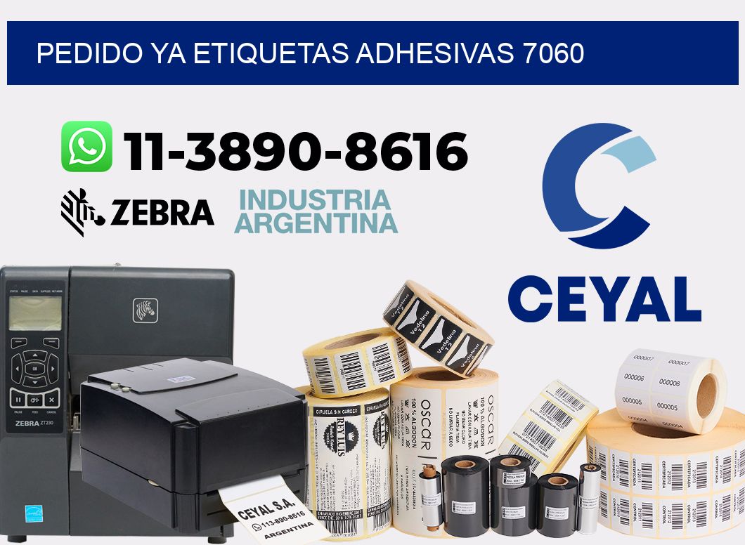 pedido ya etiquetas adhesivas 7060