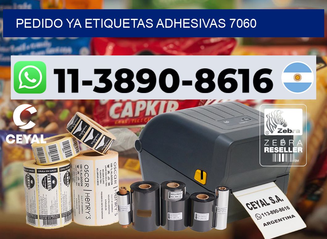 pedido ya etiquetas adhesivas 7060