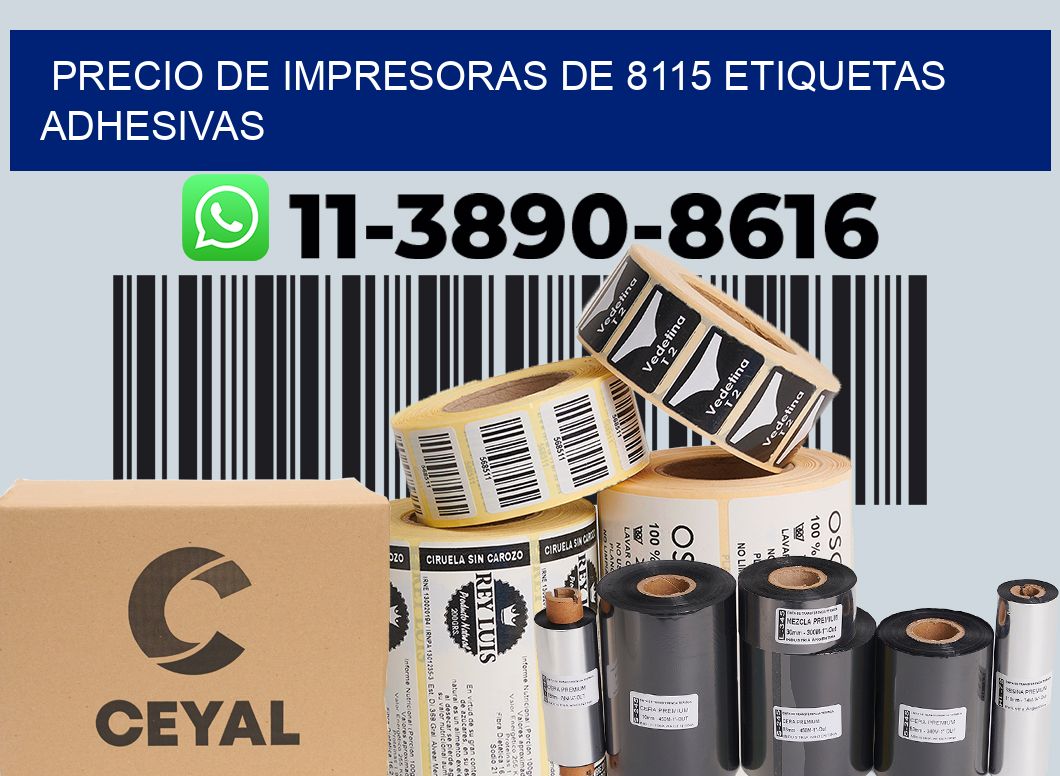 precio de impresoras de 8115 etiquetas adhesivas