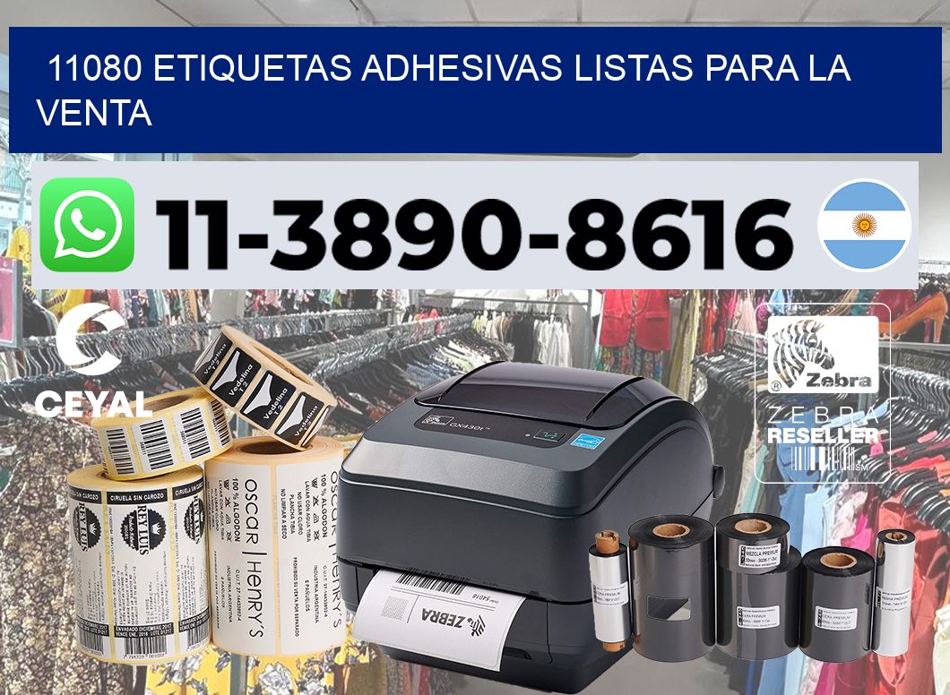 11080 Etiquetas adhesivas listas para la venta