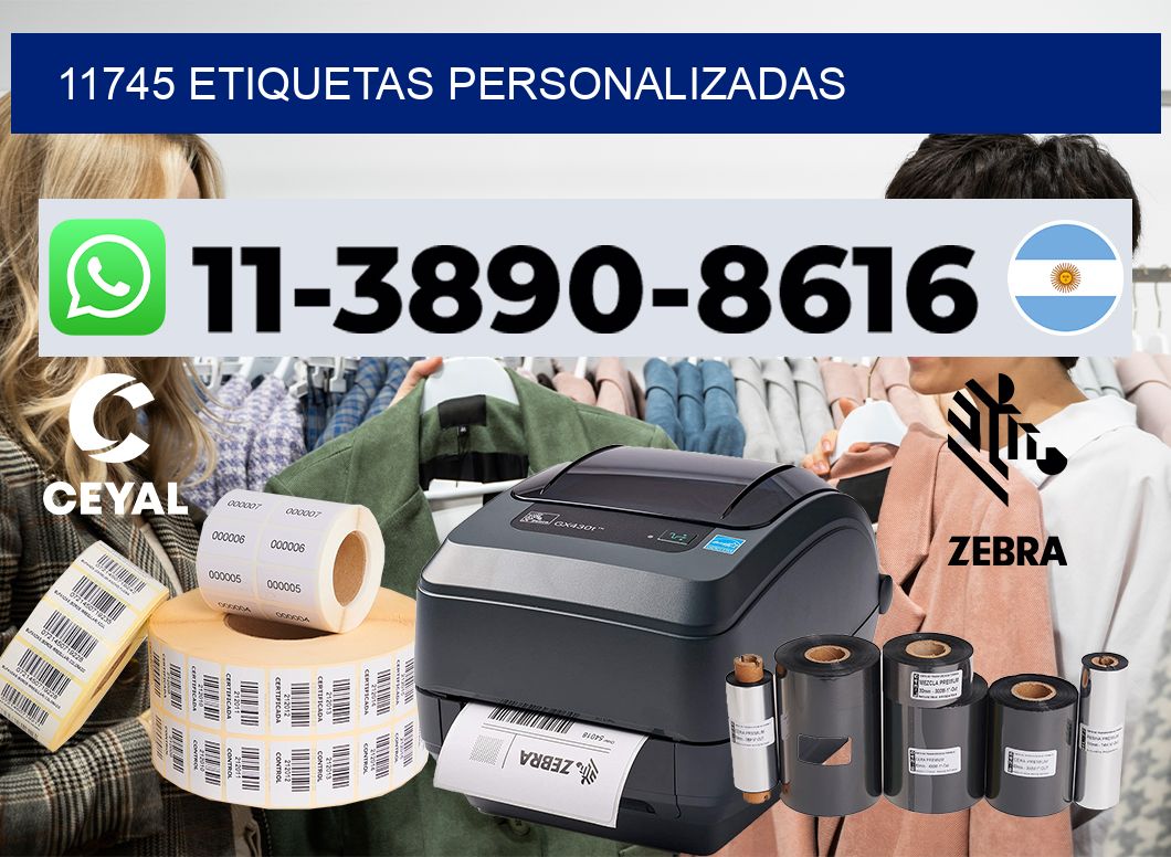 11745 etiquetas personalizadas