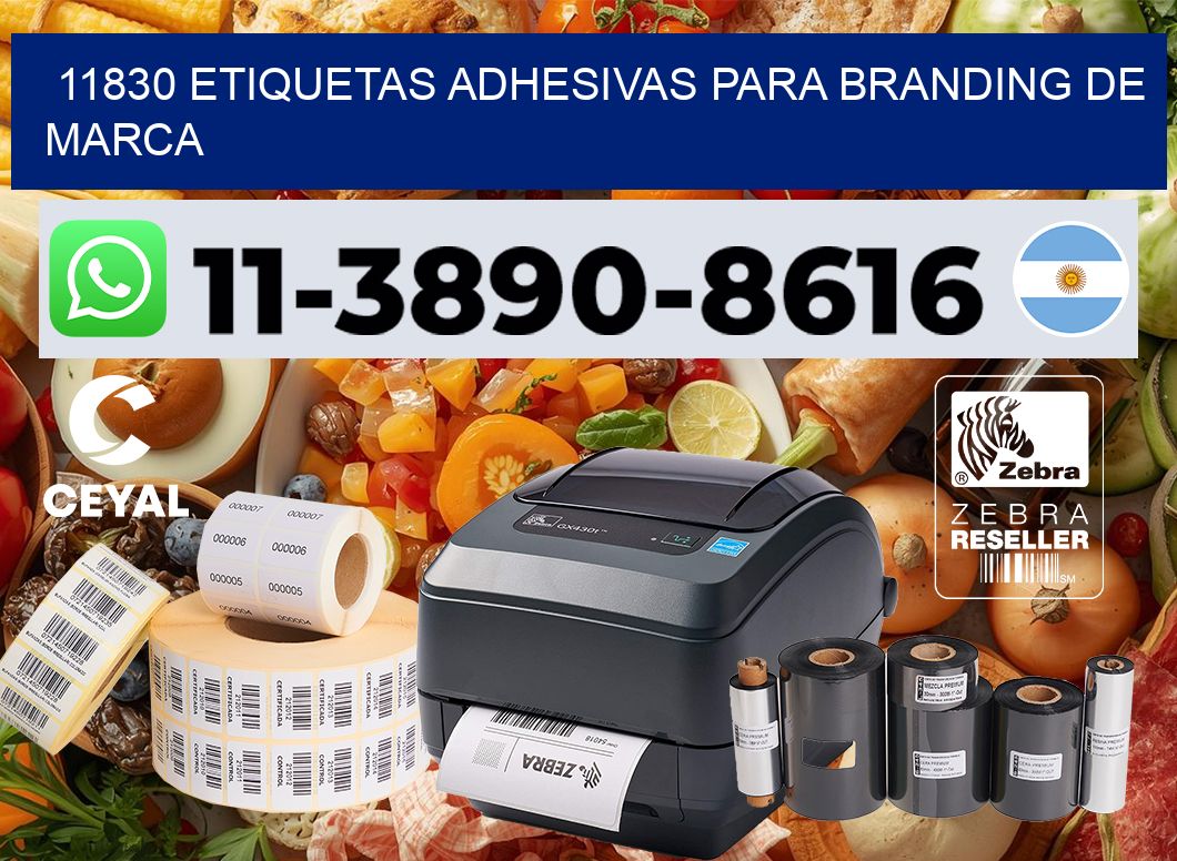 11830 Etiquetas adhesivas para branding de marca