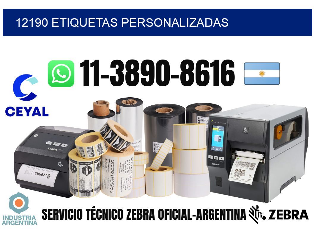 12190 etiquetas personalizadas