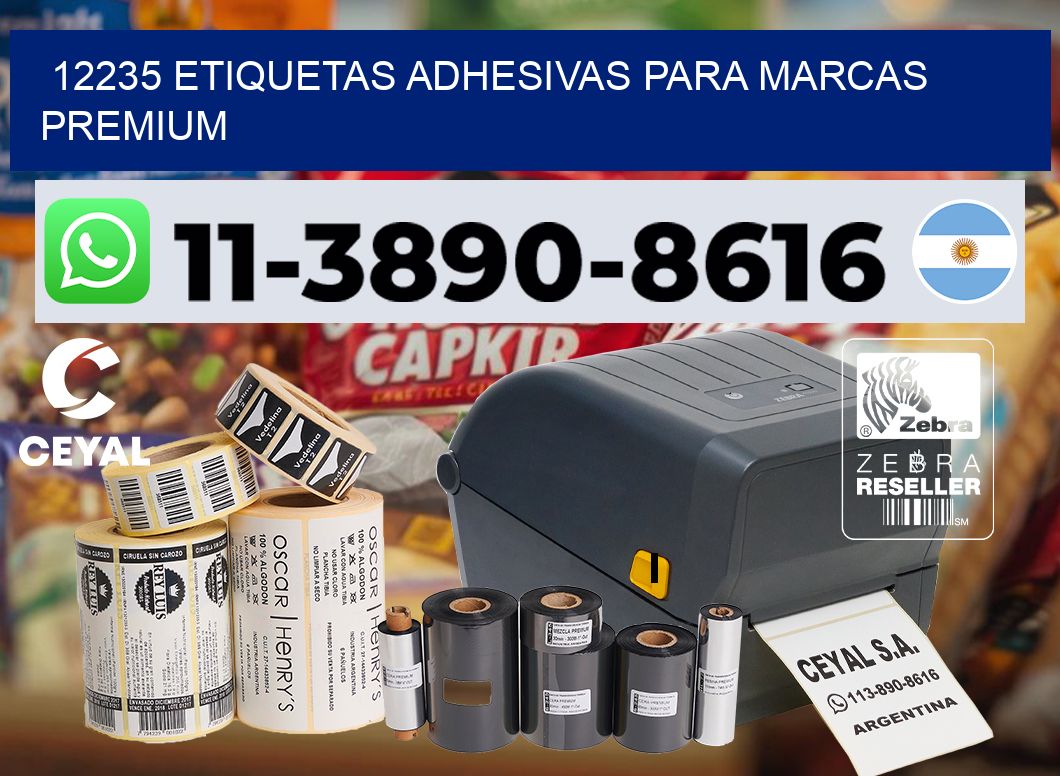 12235 Etiquetas adhesivas para marcas premium