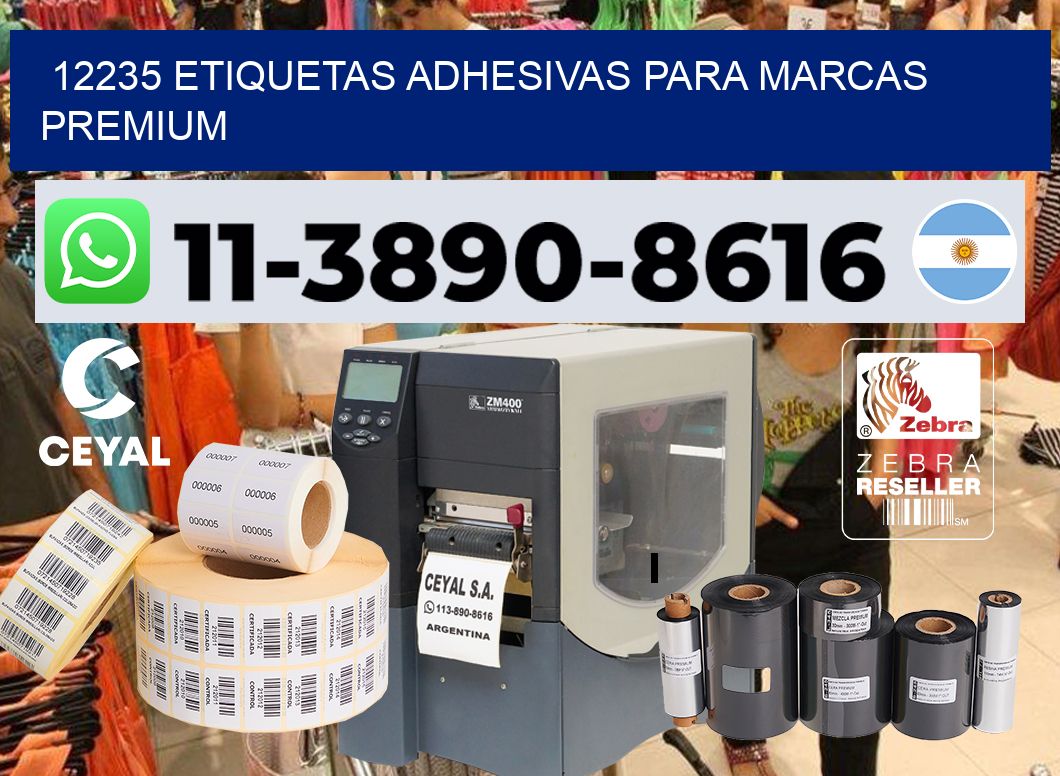 12235 Etiquetas adhesivas para marcas premium