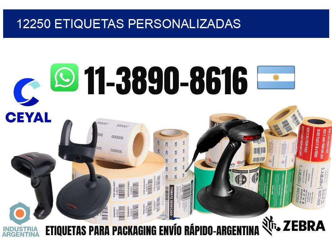 12250 etiquetas personalizadas