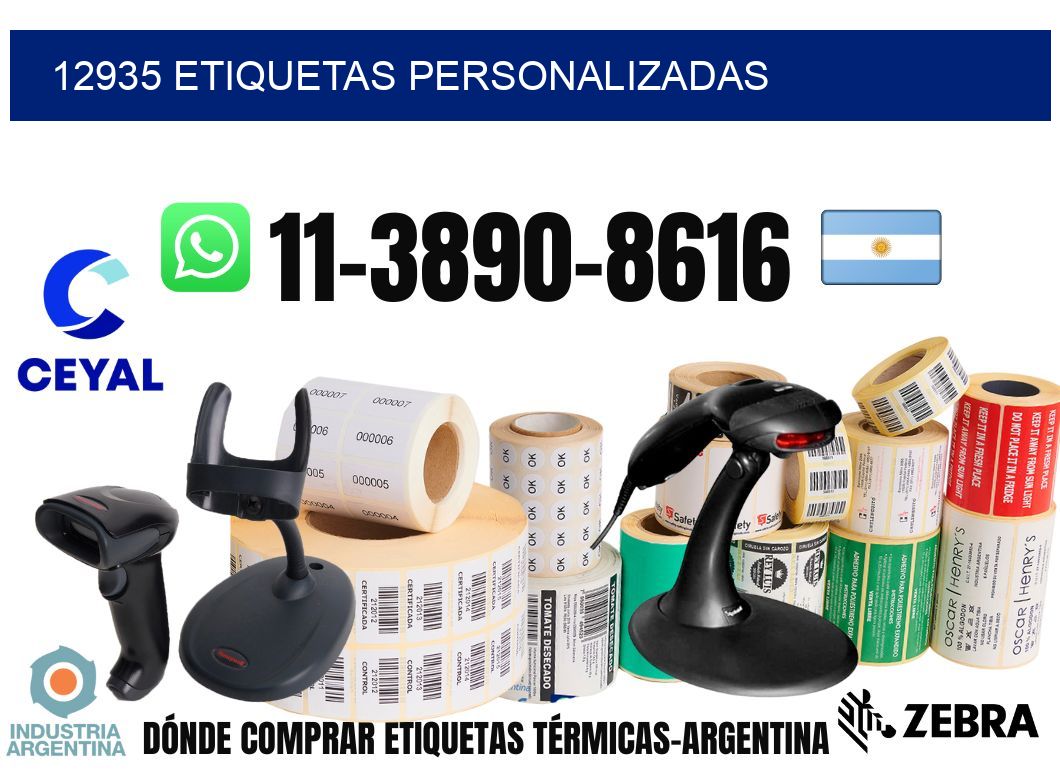 12935 etiquetas personalizadas