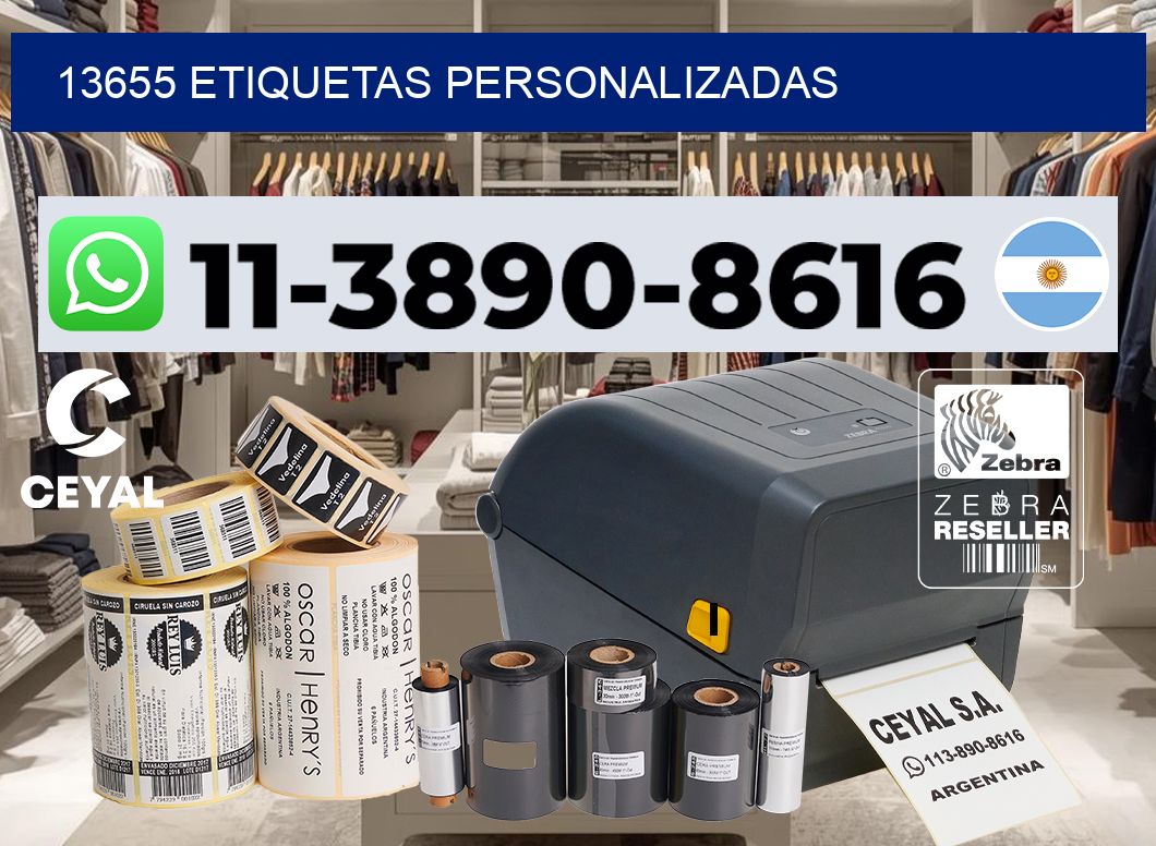 13655 etiquetas personalizadas