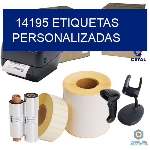 14195 etiquetas personalizadas