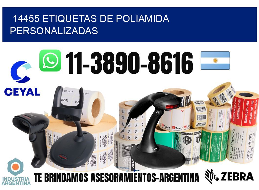 14455 Etiquetas de poliamida personalizadas