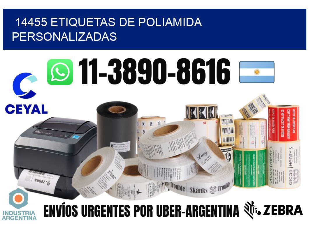14455 Etiquetas de poliamida personalizadas