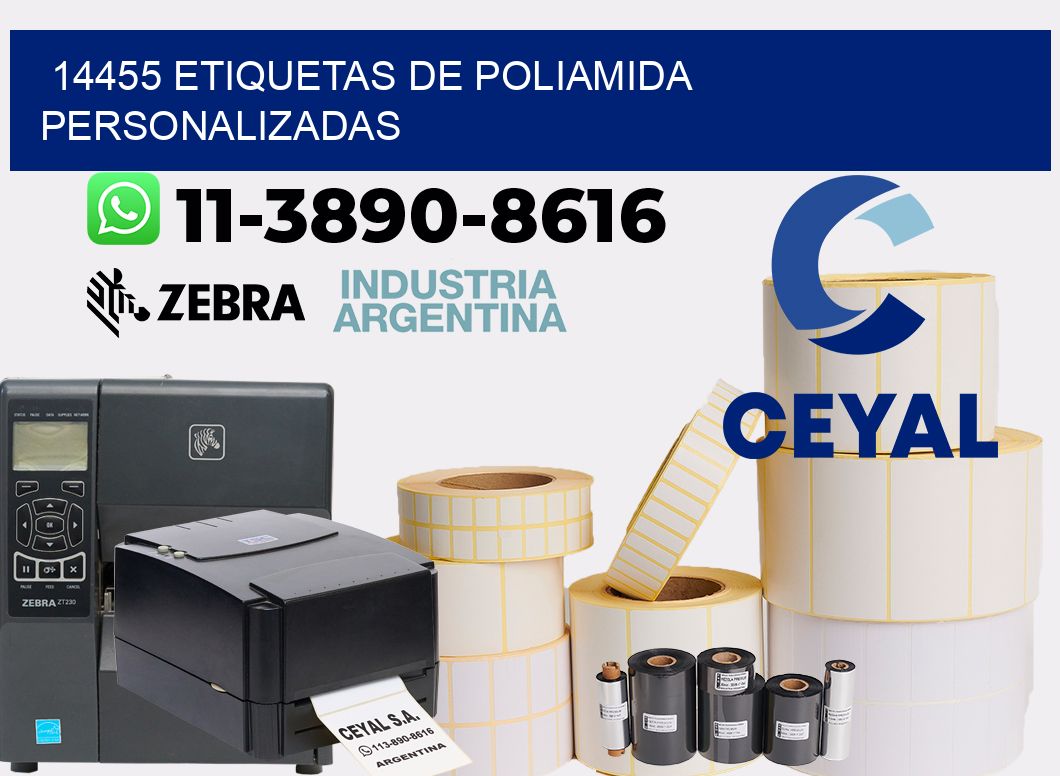 14455 Etiquetas de poliamida personalizadas