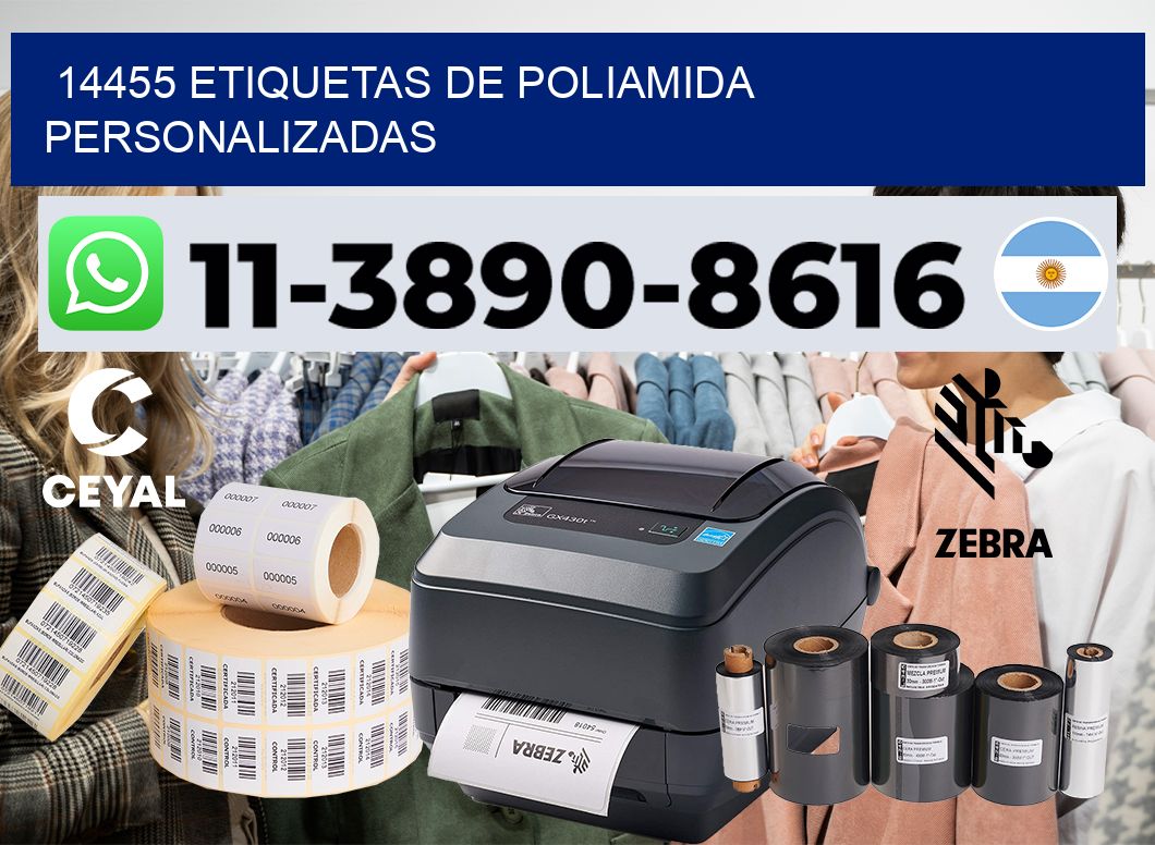 14455 Etiquetas de poliamida personalizadas