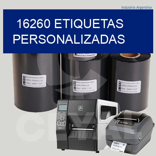16260 etiquetas personalizadas