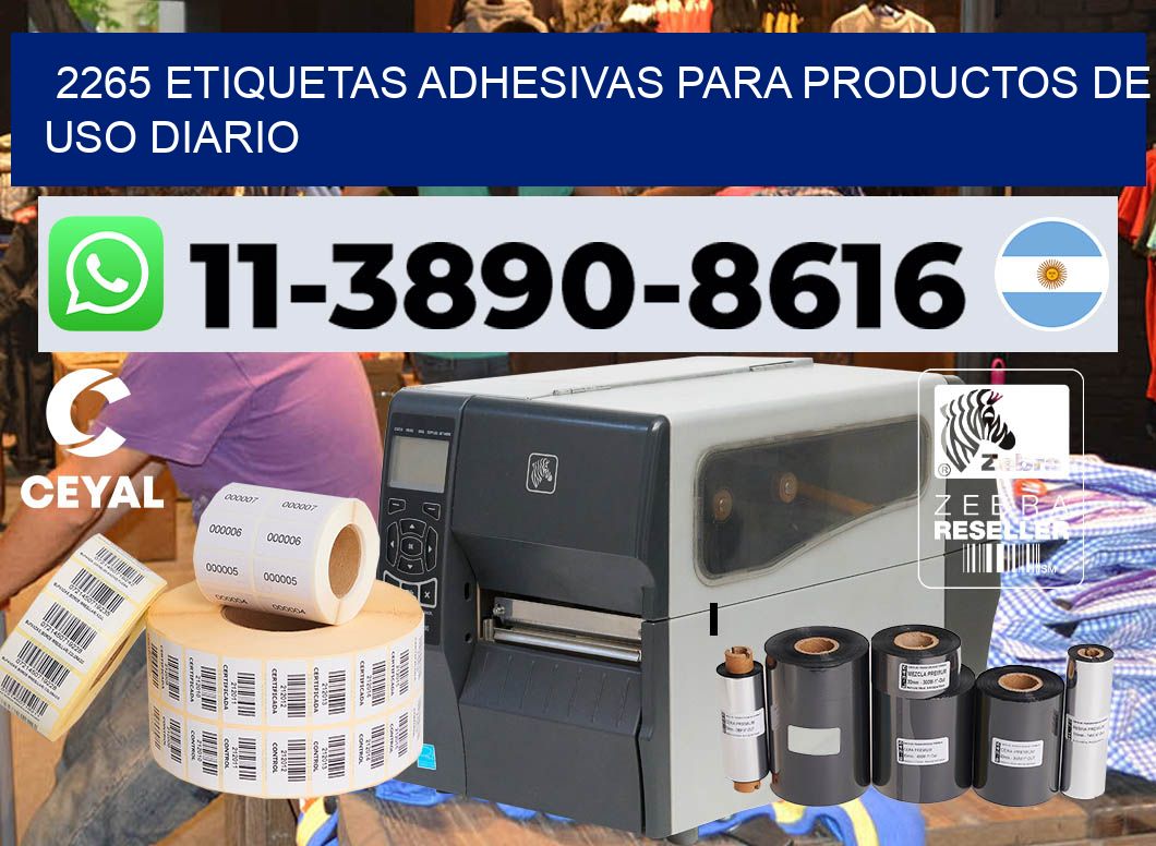 2265 Etiquetas adhesivas para productos de uso diario