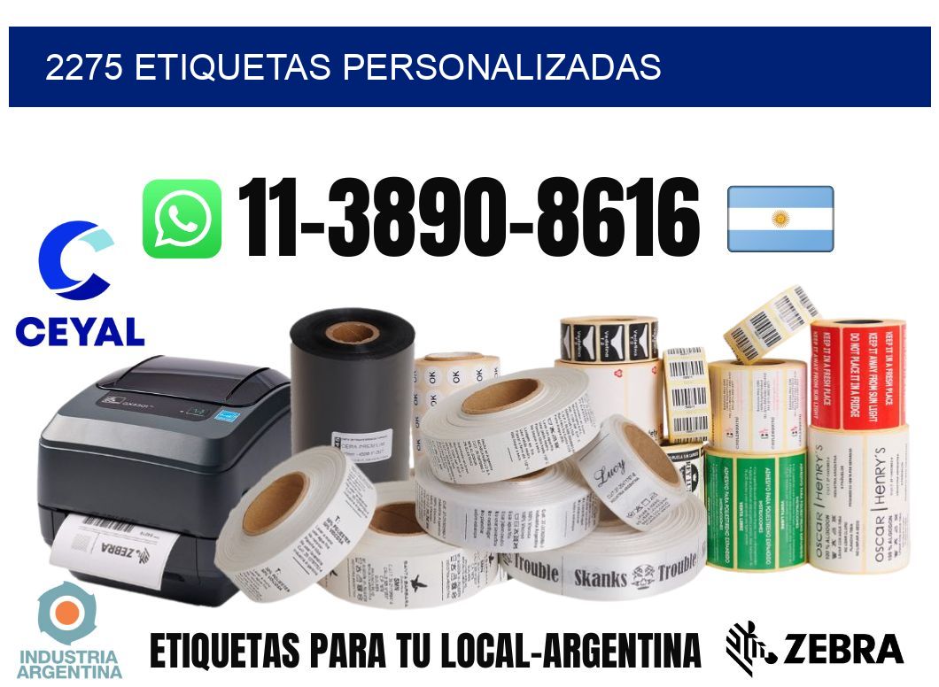 2275 etiquetas personalizadas