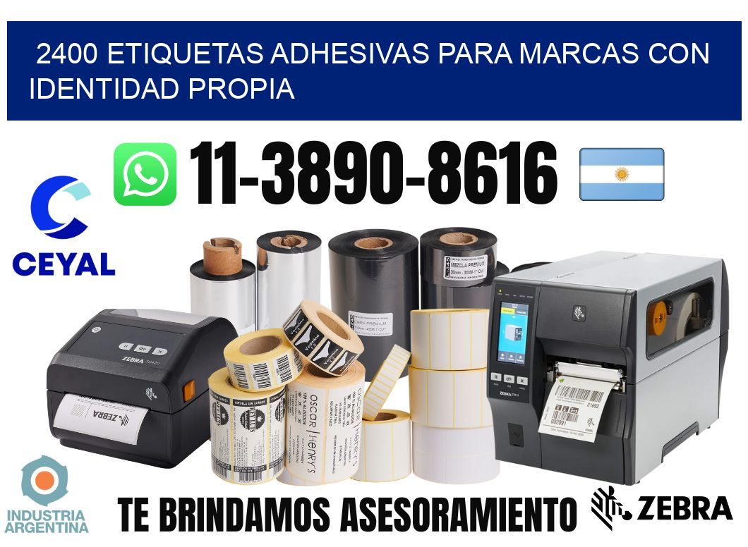 2400 Etiquetas adhesivas para marcas con identidad propia