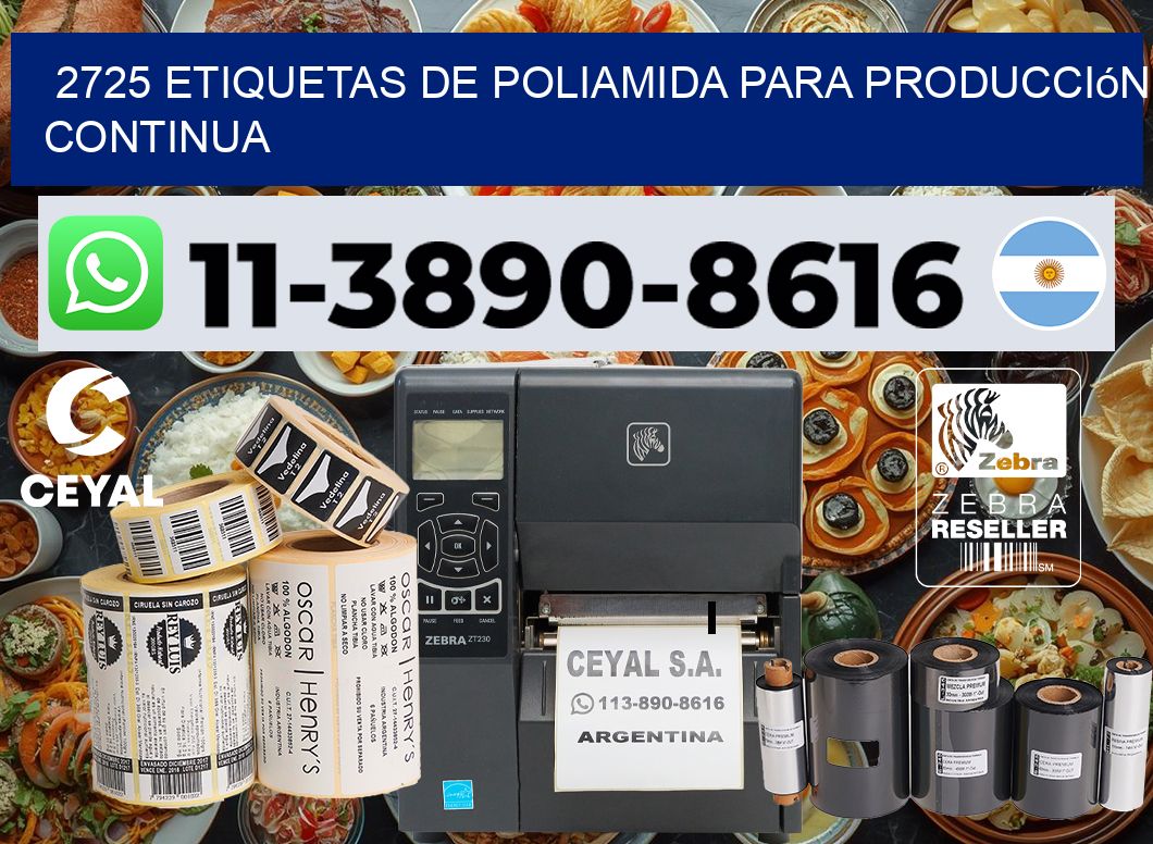 2725 Etiquetas de poliamida para producción continua