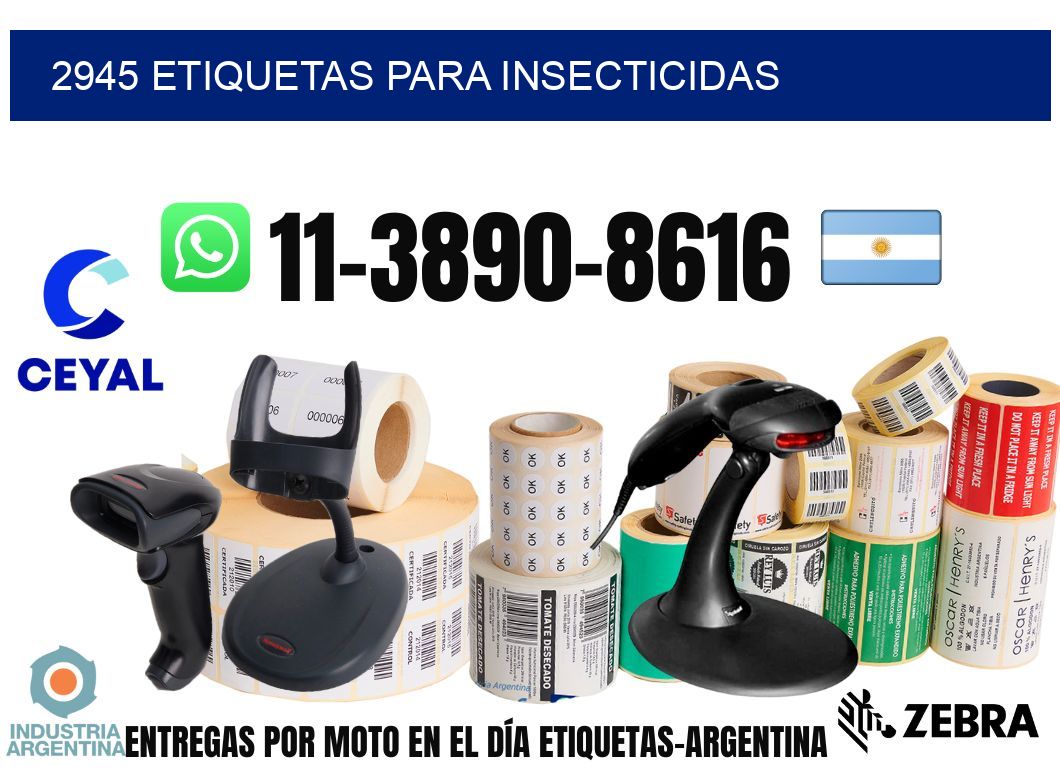 2945 Etiquetas para insecticidas