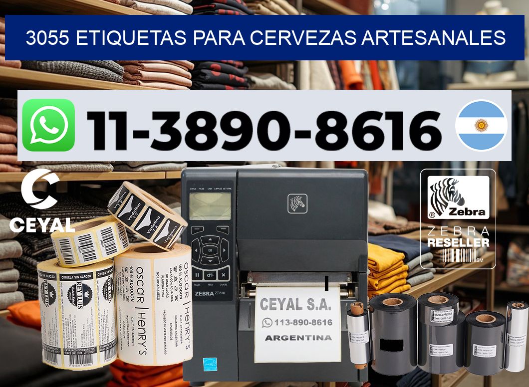 3055 Etiquetas para cervezas artesanales