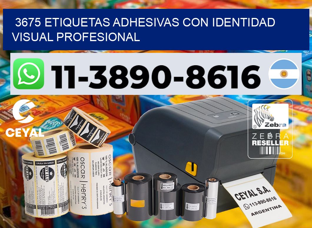 3675 Etiquetas adhesivas con identidad visual profesional