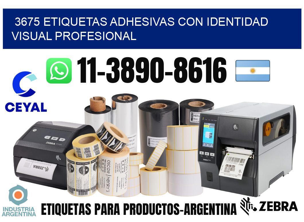 3675 Etiquetas adhesivas con identidad visual profesional