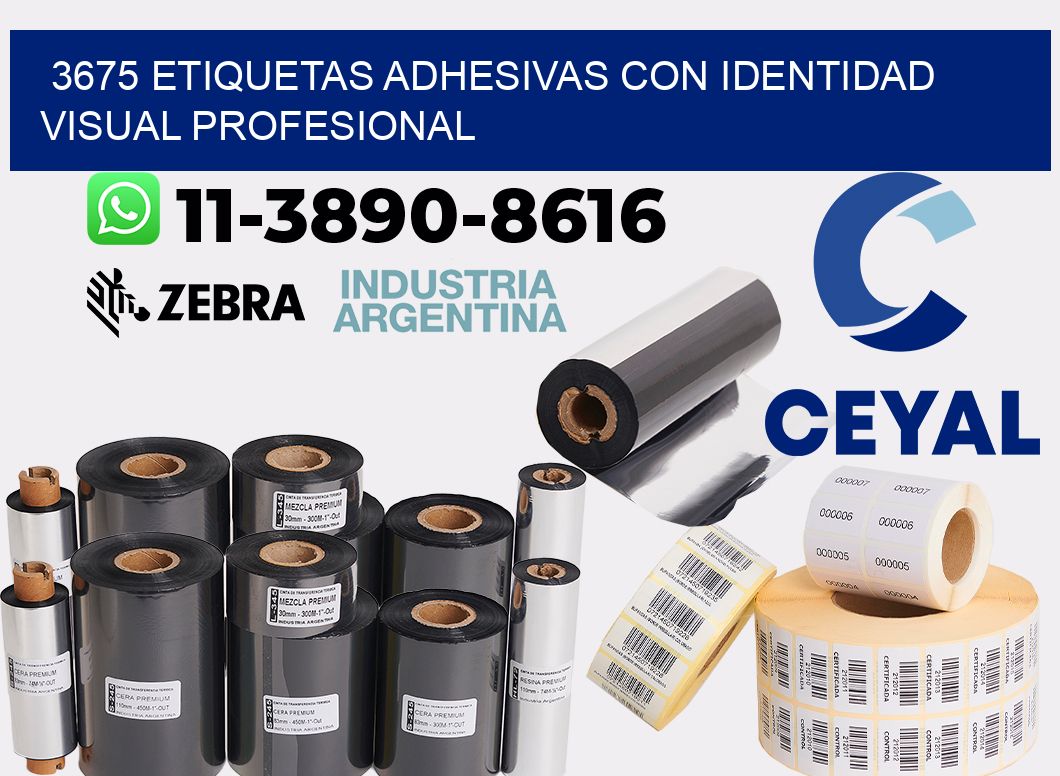 3675 Etiquetas adhesivas con identidad visual profesional